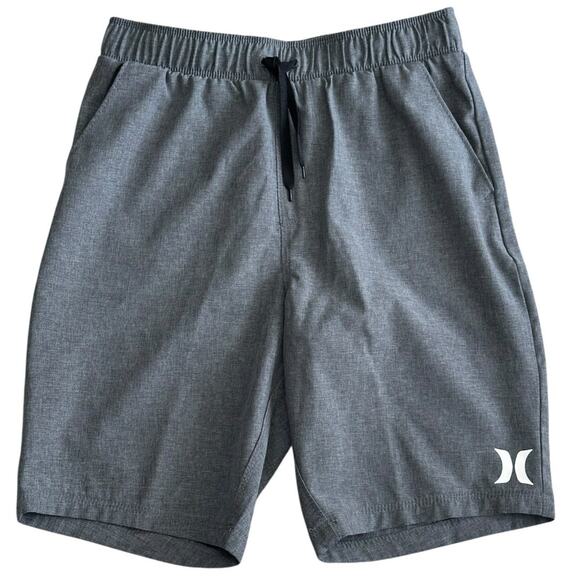 Hurley Gray Drawstring Pocket Shorts Youth Medium 10-12y - Picture 1 of 4